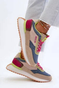 Sneakersy Damskie Memory Foam System Big Star NN274692 Multikolor