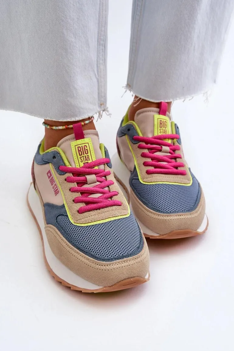 Sneakersy Damskie Memory Foam System Big Star NN274692 Multikolor