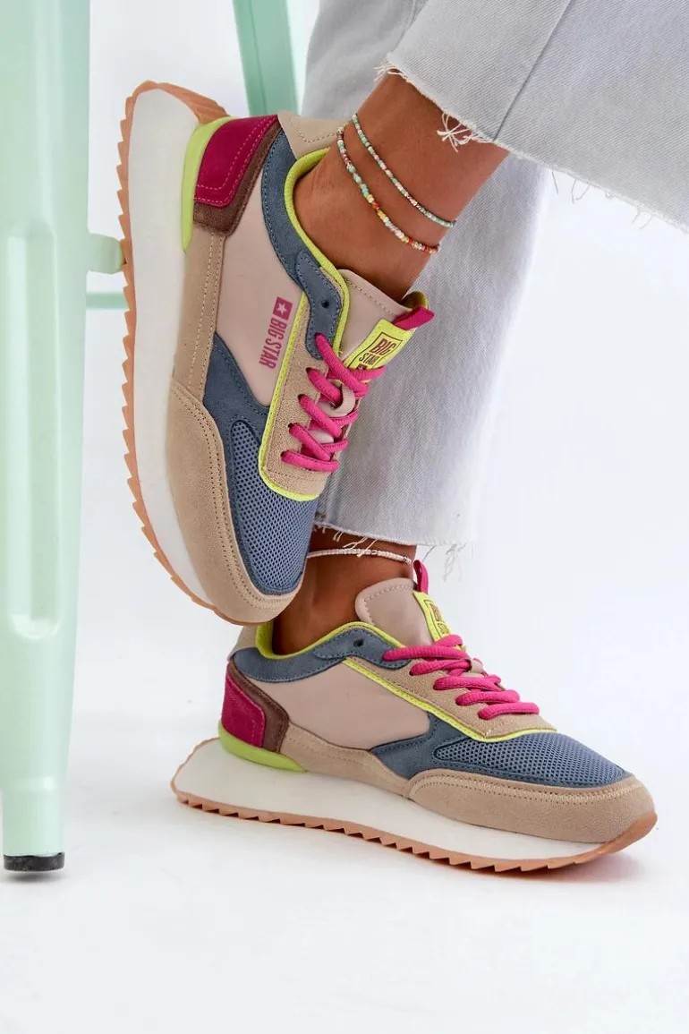 Sneakersy Damskie Memory Foam System Big Star NN274692 Multikolor
