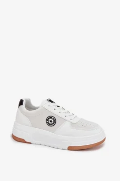 Sneakersy Damskie Na Platformie Big Star RR274572 HI-POLY SYSTEM Białe