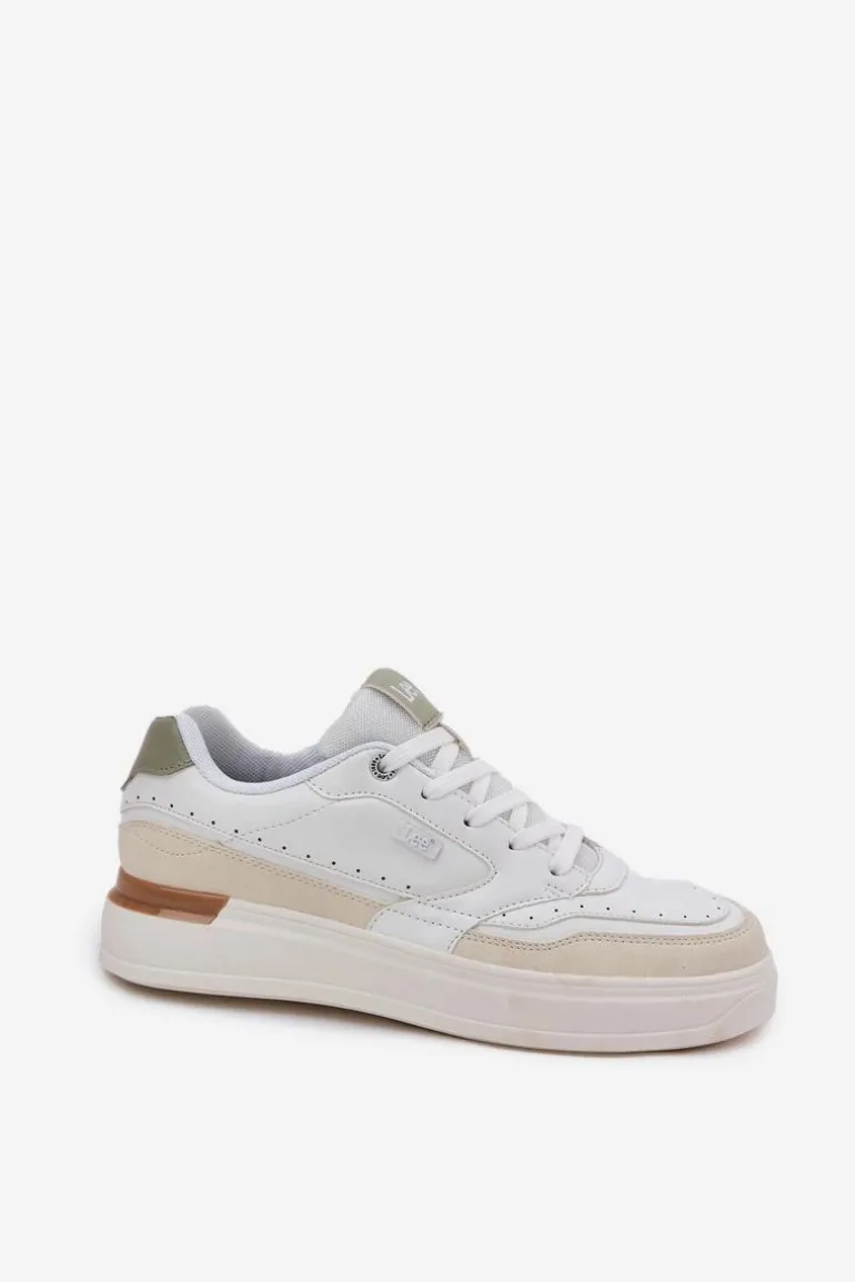 Sneakersy Damskie Na Platformie LEE EMMA WOMEN LOW 50251014.04L Beżowe
