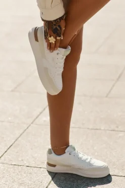 Sneakersy Damskie Na Platformie LEE EMMA WOMEN LOW 50251014.04L Beżowe