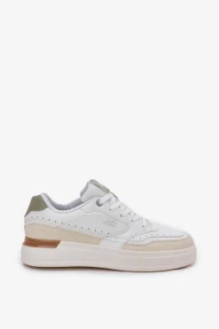 Sneakersy Damskie Na Platformie LEE EMMA WOMEN LOW 50251014.04L Beżowe