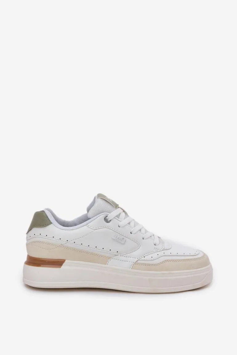 Sneakersy Damskie Na Platformie LEE EMMA WOMEN LOW 50251014.04L Beżowe