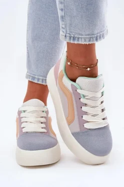 Sneakersy Damskie Na Platformie Multikolor Tellnira