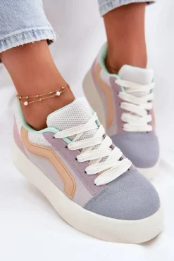 Sneakersy Damskie Na Platformie Multikolor Tellnira