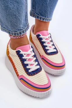 Sneakersy Damskie Na Platformie Multikolor Redala