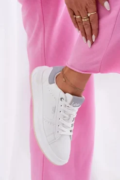 Sneakersy Damskie Na Platformie LEE NAOMI WOMEN LOW 50251012.06K Białe