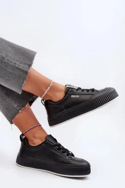 Sneakersy Damskie Na Platformie Big Star NN274255 Czarne