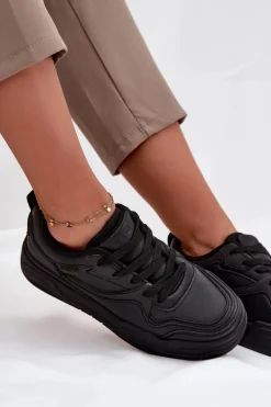 Sneakersy Damskie Na Platformie Big Star SS274589 HI-POLY SYSTEM Czarne