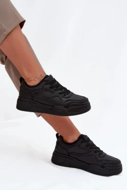 Sneakersy Damskie Na Platformie Big Star SS274589 HI-POLY SYSTEM Czarne