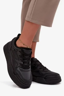 Sneakersy Damskie Na Platformie Big Star SS274589 HI-POLY SYSTEM Czarne