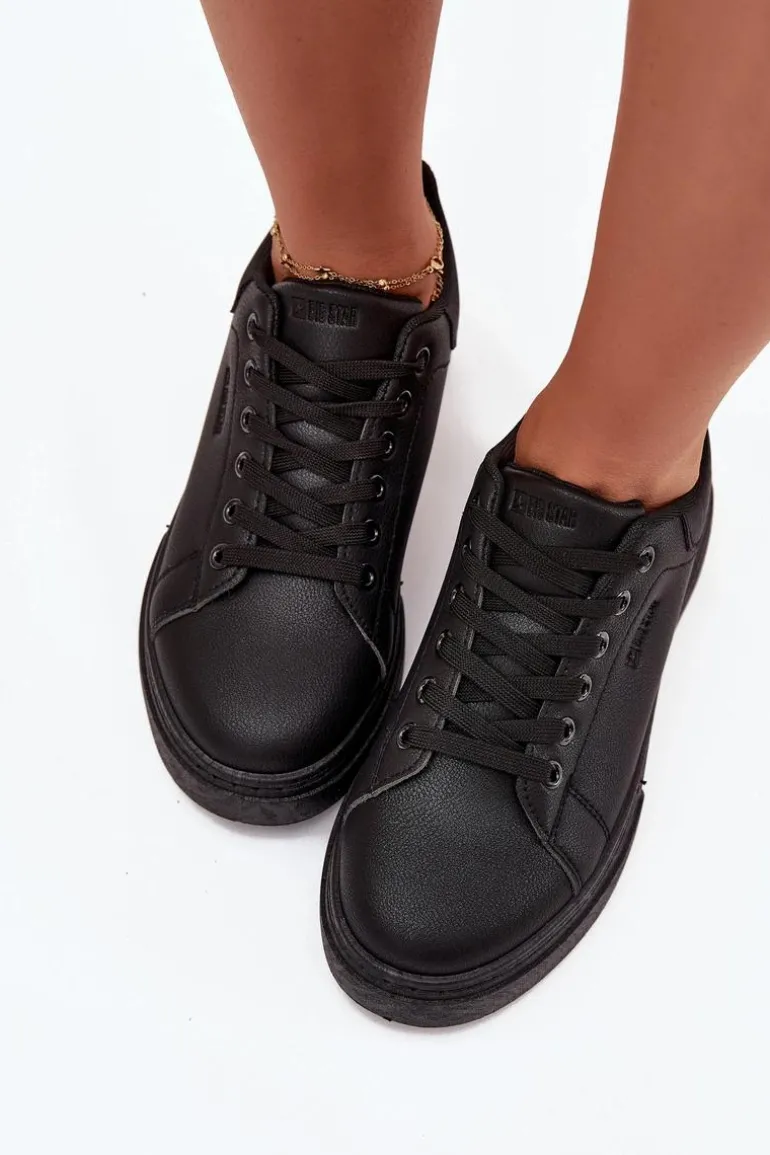 Sneakersy Damskie Na Platformie Big Star SS274244 Czarne