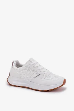 Sneakersy Damskie Na Platformie Big Star RR274487 Hi-Poly System Białe