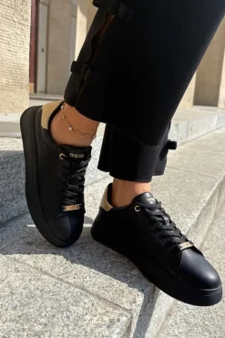 Sneakersy Damskie Z Eko Skóry Big Star RR274257 Czarne