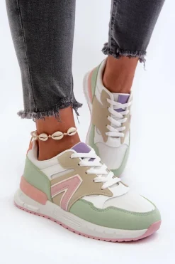Sneakersy Damskie Z Eko Skóry Multikolor Vinelli