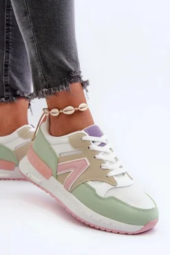 Sneakersy Damskie Z Eko Skóry Multikolor Vinelli