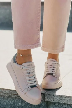 Sneakersy Damskie Z Eko Skóry Big Star RR274259 Beżowe