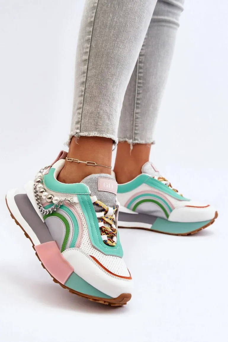 Sneakersy Damskie Z Ozdobą GOE NN2N4048 Multikolor