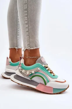 Sneakersy Damskie Z Ozdobą GOE NN2N4048 Multikolor