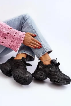 Sneakersy Na Masywnej Podeszwie GOE NN2N4045 Czarne