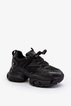 Sneakersy Na Masywnej Podeszwie GOE NN2N4045 Czarne