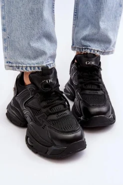 Sneakersy Na Masywnej Podeszwie GOE NN2N4045 Czarne