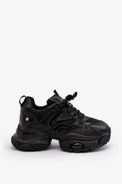 Sneakersy Na Masywnej Podeszwie GOE NN2N4045 Czarne