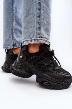 Sneakersy Na Masywnej Podeszwie GOE NN2N4045 Czarne