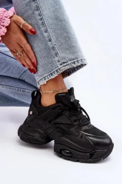 Sneakersy Na Masywnej Podeszwie GOE NN2N4045 Czarne