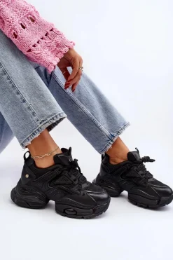 Sneakersy Na Masywnej Podeszwie GOE NN2N4045 Czarne