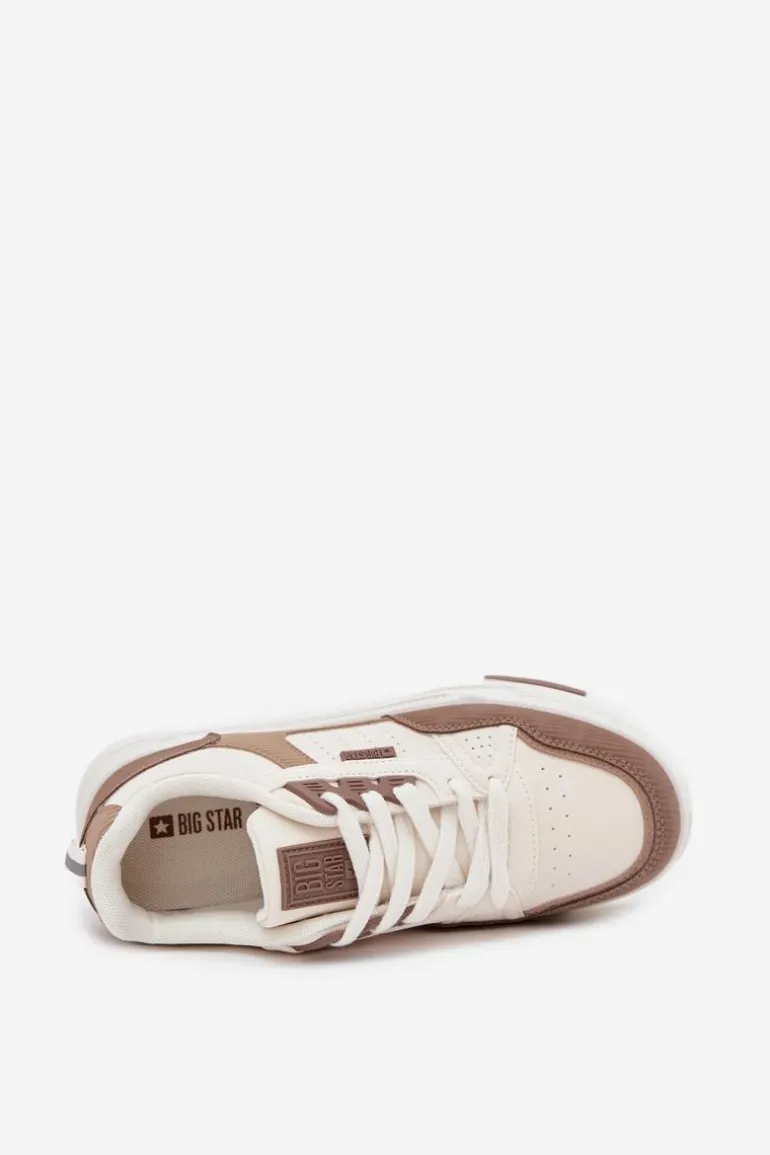 Sneakersy Na Platformie Big Star OO274A151 Ciemnobeżowe