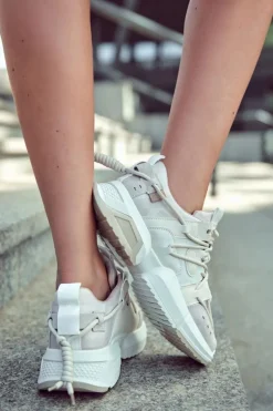 Sneakersy Sportowe Buty Damskie Beżowe Someday