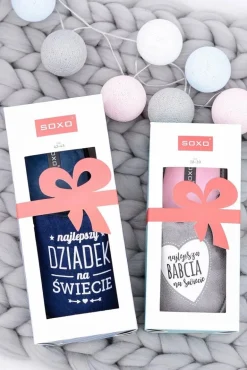 SOXO Damskie Papcie Najlepsza Babcia Na Świecie