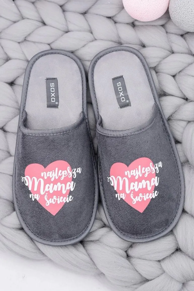 SOXO Damskie Papcie Najlepsza Mama Na Świecie