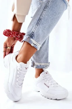 Sportowe Buty Cross Jeans Białe EE2R4133C