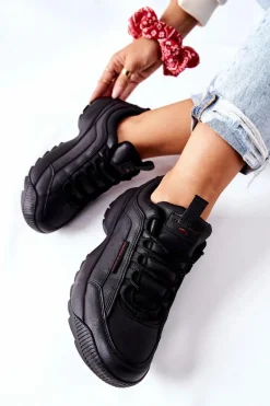 Sportowe Buty Cross Jeans Czarne EE2R4134C