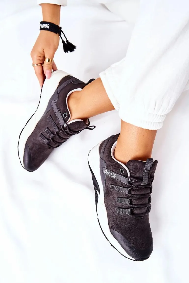 Sportowe Buty Memory Foam Big Star II274255 Szare