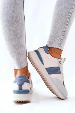 Sportowe Buty Memory Foam Big Star II274397 Szaro-Niebieskie