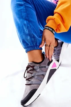 Sportowe Buty Memory Foam Big Star II274306 Szare