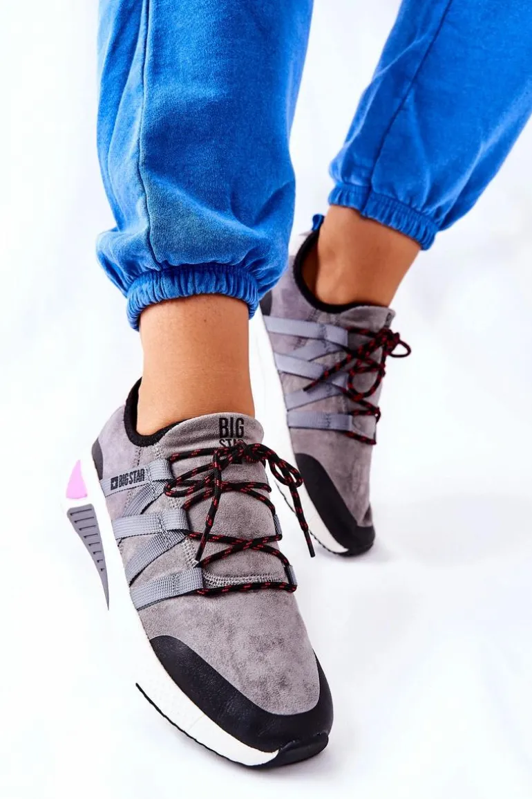 Sportowe Buty Memory Foam Big Star II274306 Szare