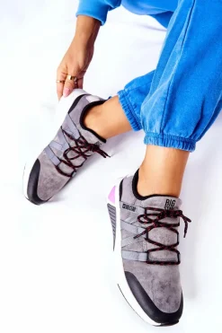 Sportowe Buty Memory Foam Big Star II274306 Szare