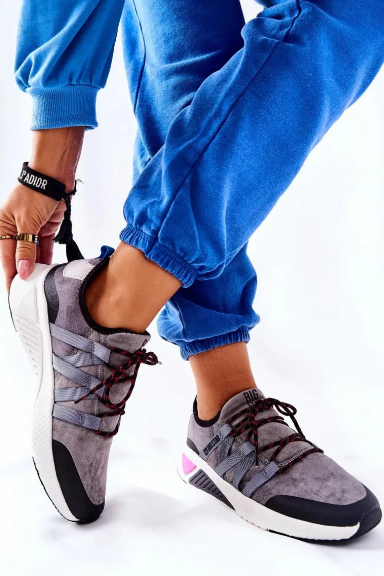 Sportowe Buty Memory Foam Big Star II274306 Szare