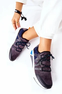 Sportowe Buty Memory Foam Big Star II274309 Granatowe