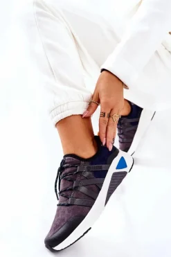 Sportowe Buty Memory Foam Big Star II274309 Granatowe