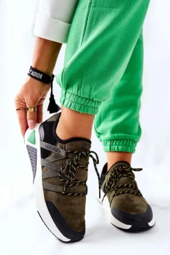 Sportowe Buty Memory Foam Big Star II274308 Khaki