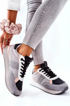 Sportowe Buty Memory Foam Big Star II274398 Szaro-Czarne