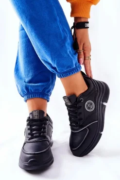 Sportowe Buty Na Platformie Big Star II274313 Czarne
