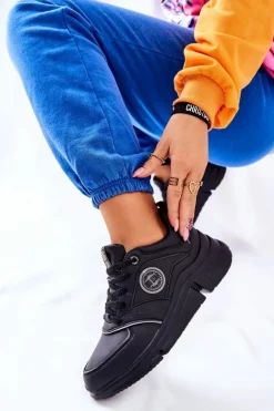 Sportowe Buty Na Platformie Big Star II274313 Czarne