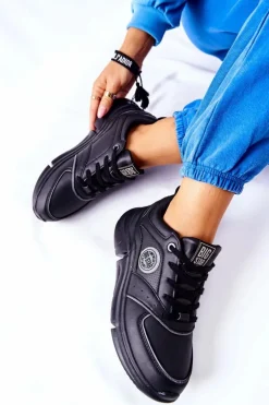 Sportowe Buty Na Platformie Big Star II274313 Czarne